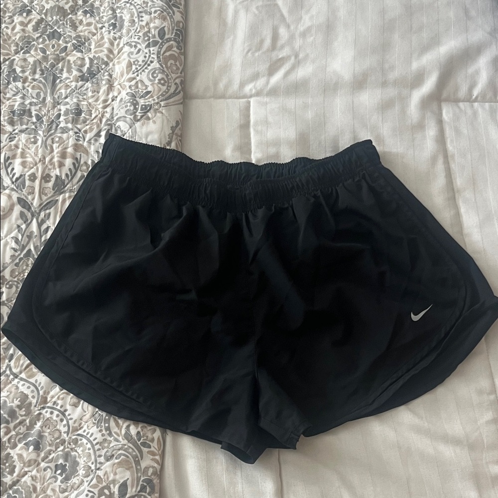 Nike Black Women’s Athletic Running Shorts with Swoosh